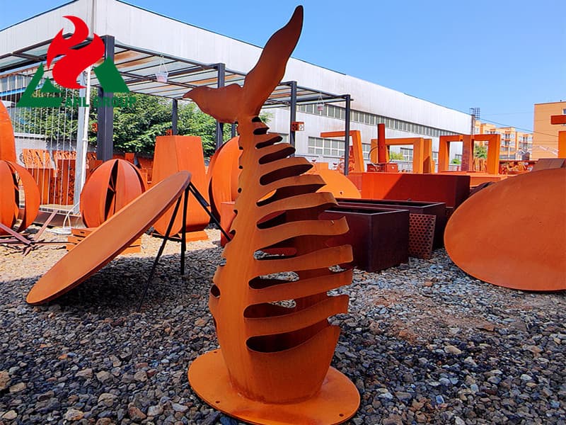Industrial Landscape rusty metal garden art For Metal Art Services